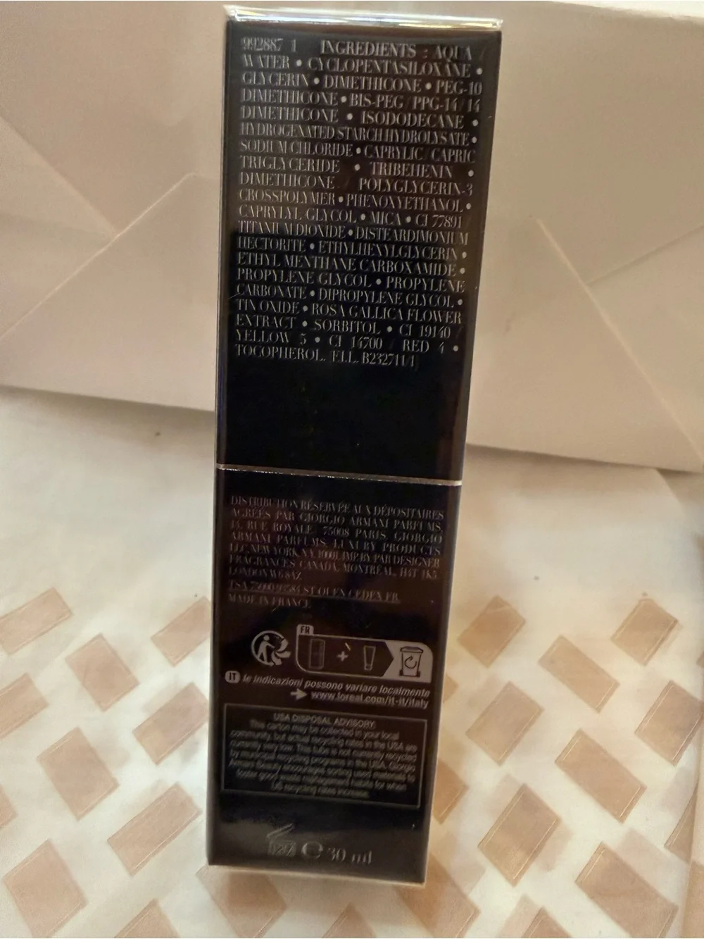 Giorgio Armani Men’s Moisturizer - Black and Gold Accents